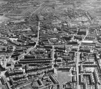 Leith Edinburgh, Midlothian, Scotland. Oblique aerial photograph taken facing South/East. 