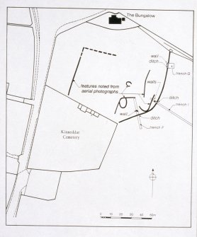 Uncaptioned. Plan showing archaeological features