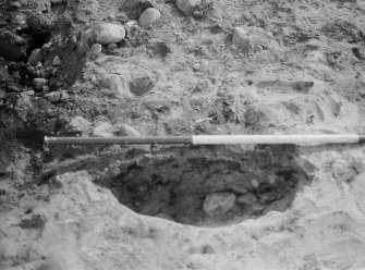 View of excavated trench