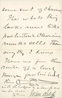 Extract from letter by Sir John Kirk to David Christison, 5 Jan 1893.Page 4 of 4.