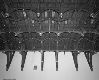 View of Parliament Hall roof structure from West