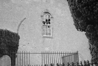 Detail of window, Kiltearn Parish Church, showing drip mould.