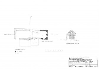 Keith Marischal Church: Ground plan and elevation