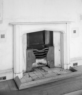 Interior.
Detail of fireplace in ground floor North-West apartment.