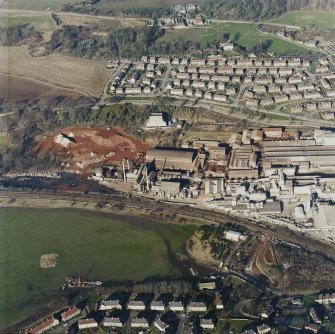 Oblique aerial view centred on the Alumina Works, taken from the S.