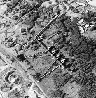 Oblique aerial view of the Nobel's explosive works, taken from the S.