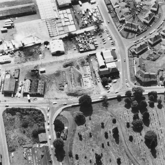 Perth, Whitefriars Street, Carmelite Friary.
General aerial view of excavation.