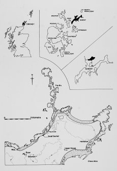 Publication illustrations 2 and 23. Site location maps and plans of the boat burial.