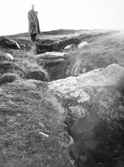 Excavation photograph : view of souterrain - pre ex?