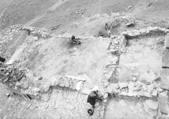 Excavation photograph - N range being excavated