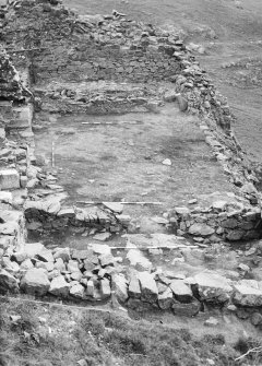 Excavation photograph - Rooms I, II and III - from E later levels