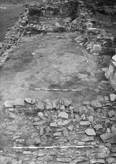 Excavation photograph - Rooms I, II and III - from W - later levels