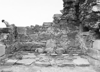 Excavation photograph - fireplace 2 in Room I