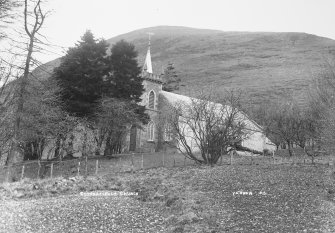 Copy of historic photograph showing view from SE.