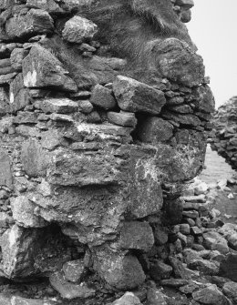 Detail of wall remains.