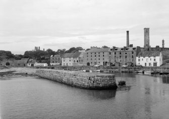 View of harbour and Shorehead, St Andrews, from east.