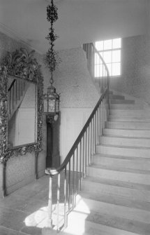 Interior view of Airlie Castle showing entrance hall.