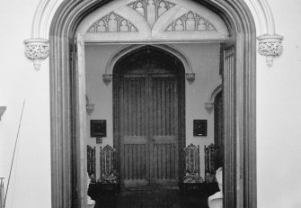 Interior view of Blairquhan showing entrance to saloon.