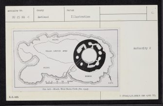 West Burra Firth, HU25NE 4, Ordnance Survey index card, Recto
