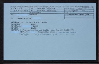 Vementry, HU26SE 1, Ordnance Survey index card, Recto