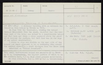Loch Of Kirbister, HY30NE 6, Ordnance Survey index card, page number 1, Recto