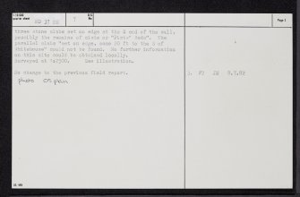 Stroma, Nethertown, ND37NE 7, Ordnance Survey index card, page number 2, Verso