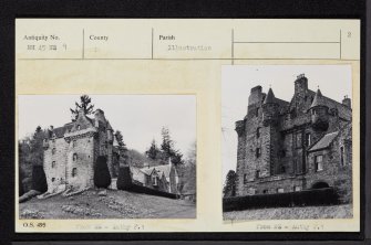 Castle Leod, NH45NE 9, Ordnance Survey index card, page number 2, Verso