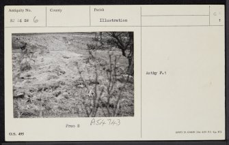 Craigneach Castle, NJ24SW 6, Ordnance Survey index card, page number 1, Recto