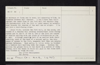 Eilean Nan Gobhar, Sound Of Arisaig, NM67NE 1, Ordnance Survey index card, page number 2, Verso