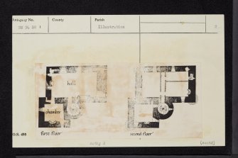 Barcaldine Castle, NM94SW 1, Ordnance Survey index card, page number 2, Verso