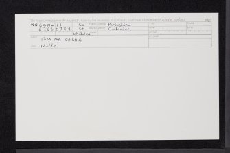 Tom Na Chisaig, NN60NW 11, Ordnance Survey index card, Recto