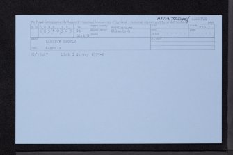Lanrick, NN60SE 12, Ordnance Survey index card, Recto