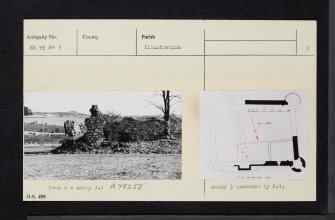 Caisteal Dubh, NN95NW 1, Ordnance Survey index card, page number 2, Verso