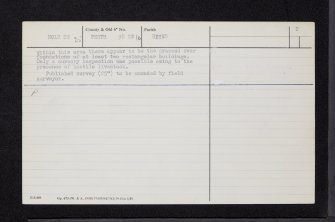 Grange Of Elcho, NO12SW 25, Ordnance Survey index card, page number 2, Verso