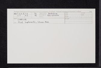 Carsie, NO14SE 14, Ordnance Survey index card, Recto