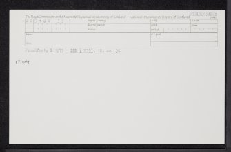 Dunino, Bell Craig, NO51SW 39, Ordnance Survey index card, Recto