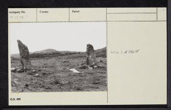 Islay, Achnancarranan, NR34NE 7, Ordnance Survey index card, Recto