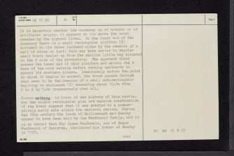 Island Muller, NR72SE 4, Ordnance Survey index card, page number 2, Verso