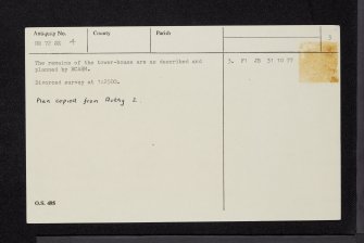 Island Muller, NR72SE 4, Ordnance Survey index card, page number 3, Recto