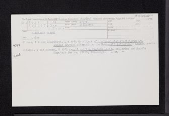 Kilmartin Glebe, NR89NW 9, Ordnance Survey index card, Recto