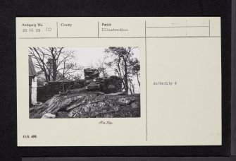 Bute, Kilmory Castle, NS06SE 10, Ordnance Survey index card, Recto