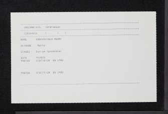 Knockrivoch Mount, NS24NE 13, Ordnance Survey index card, Recto