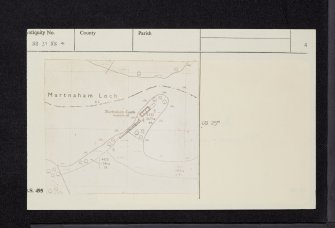 'Martnaham Castle', NS31NE 4, Ordnance Survey index card, page number 4, Verso