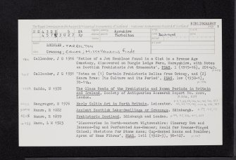 Lochlea, NS43SE 5, Ordnance Survey index card, page number 1, Recto
