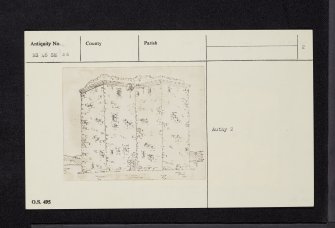 Paisley, Stanely Castle, NS46SE 26, Ordnance Survey index card, page number 2, Verso