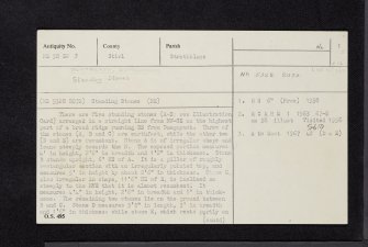 Dumgoyach, NS58SW 3, Ordnance Survey index card, page number 1, Recto