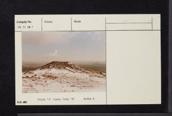 Cairn Table, NS72SW 1, Ordnance Survey index card, Recto