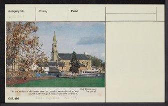 Lesmahagow, Church Square, Lesmahagow Parish Church, NS83NW 1, Ordnance Survey index card, Recto