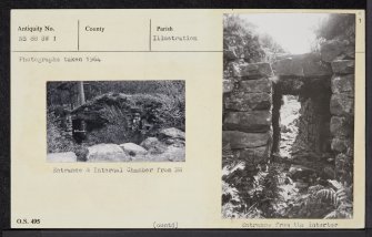 Torwood, Tappoch Broch, NS88SW 1, Ordnance Survey index card, page number 1, Recto