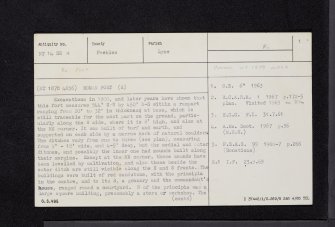 Lyne, NT14SE 4, Ordnance Survey index card, page number 1, Recto